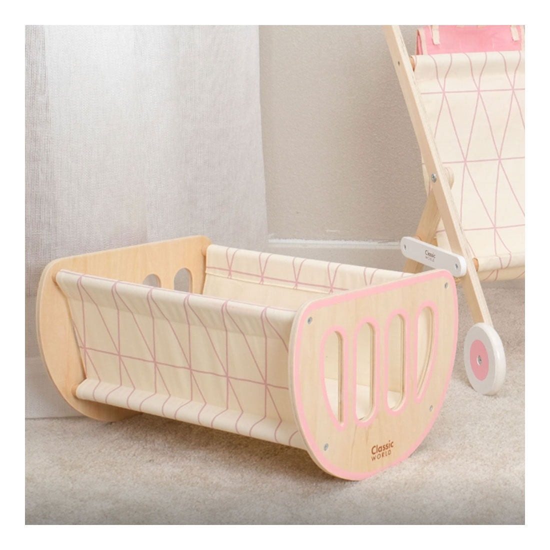 Classic world wooden 2-in-1 crib
