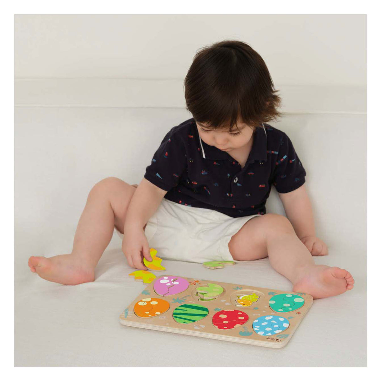 Puzzle drewniane Classic World, dinozaur, 25 elementów.