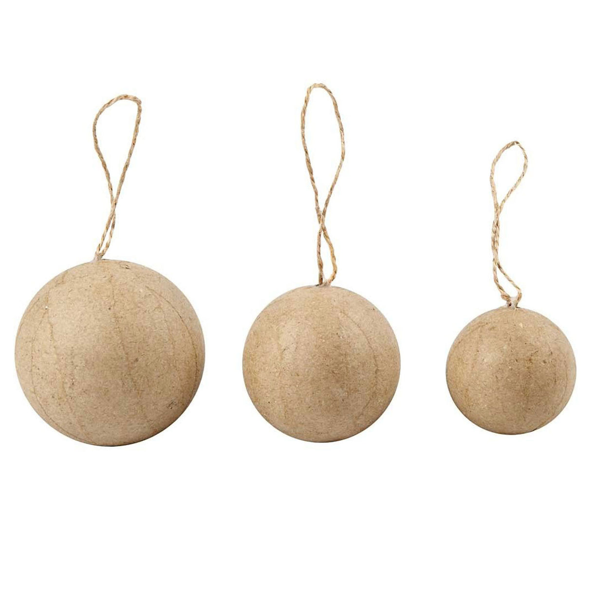 Creativ company paper mache pendant round, 105 pcs.