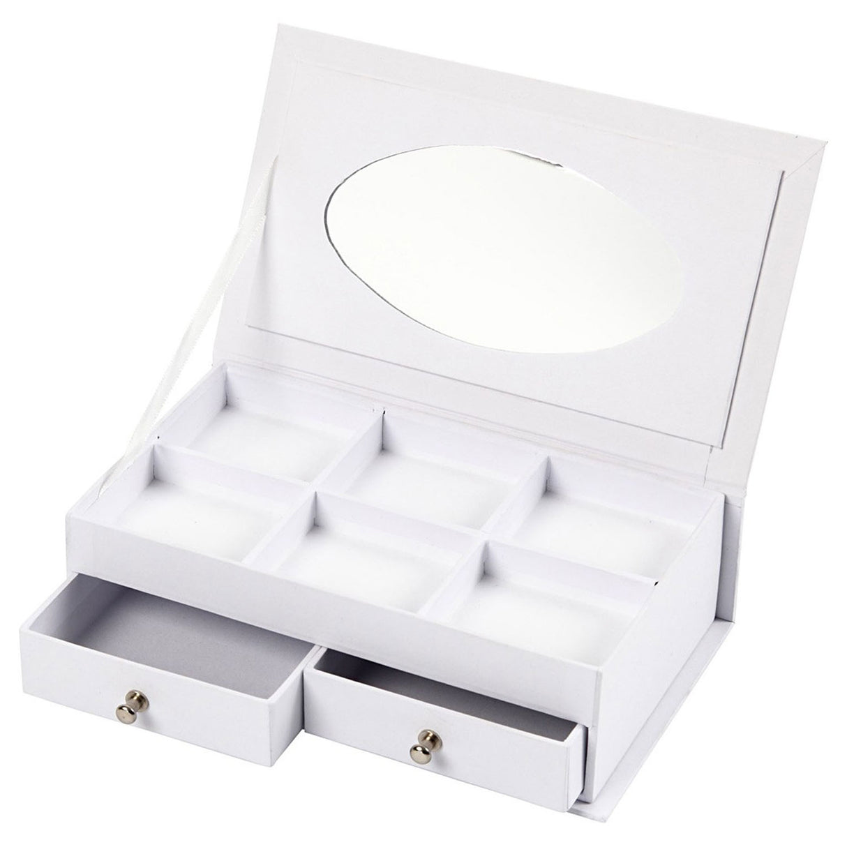 Paper Mache Mermaid Jewelry Box with Mirror