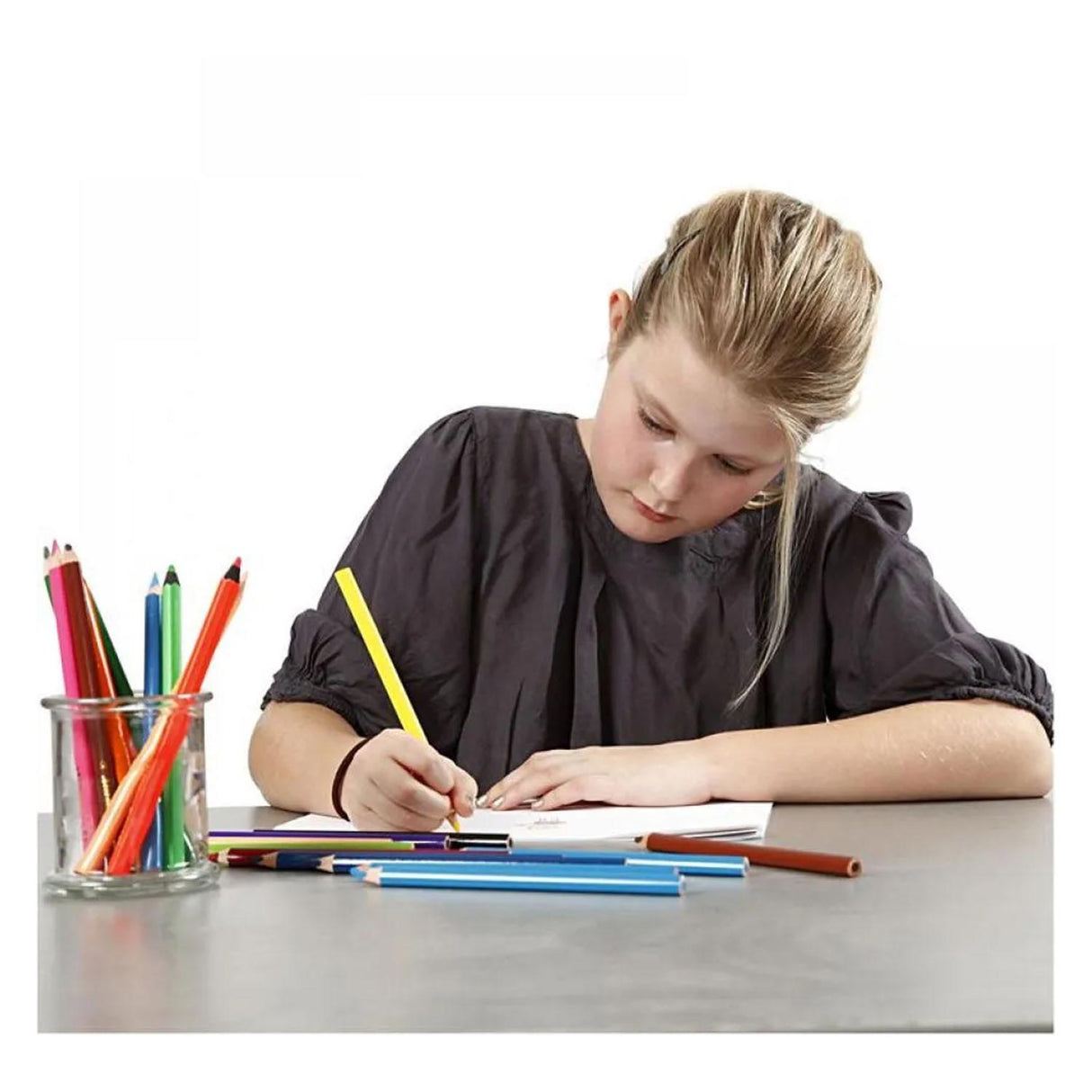 Triangular Jumbo Colored Pencils - Basic Colors, 144 pcs.