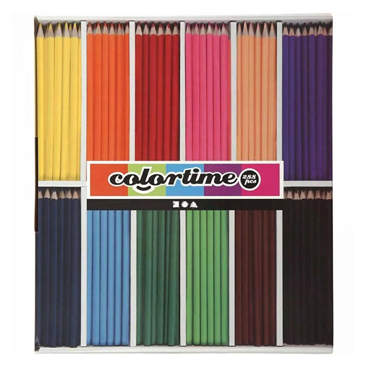 Triangular Colored Pencils - Basic Colors, 288 pcs.