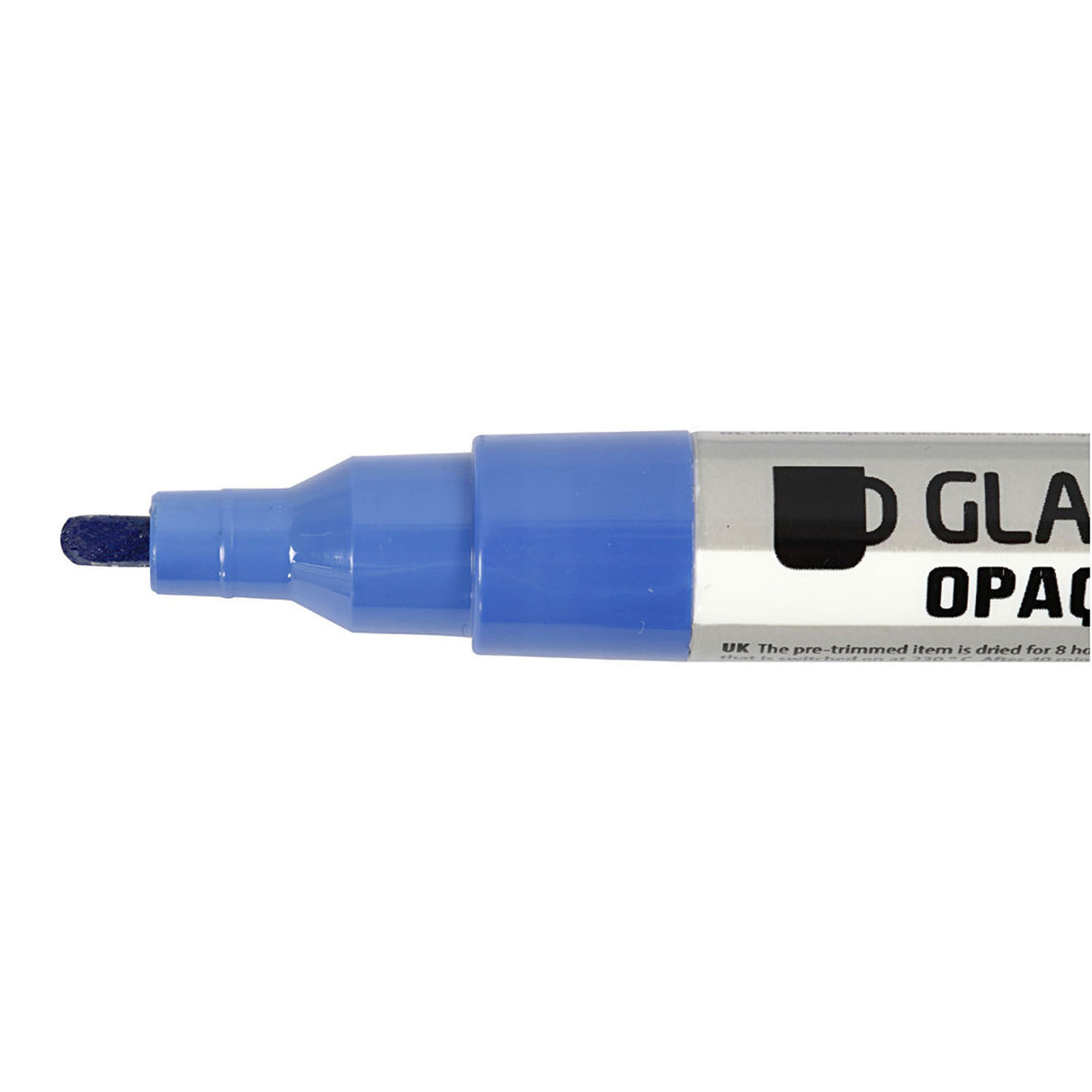 Creativ company glass-porcelain markers, line width 1-2 mm, semi-opaque, various colours, 12 pieces in a box