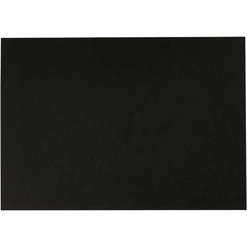 Aquarellpapier Schwarz A4 300gr, 10 Blätter