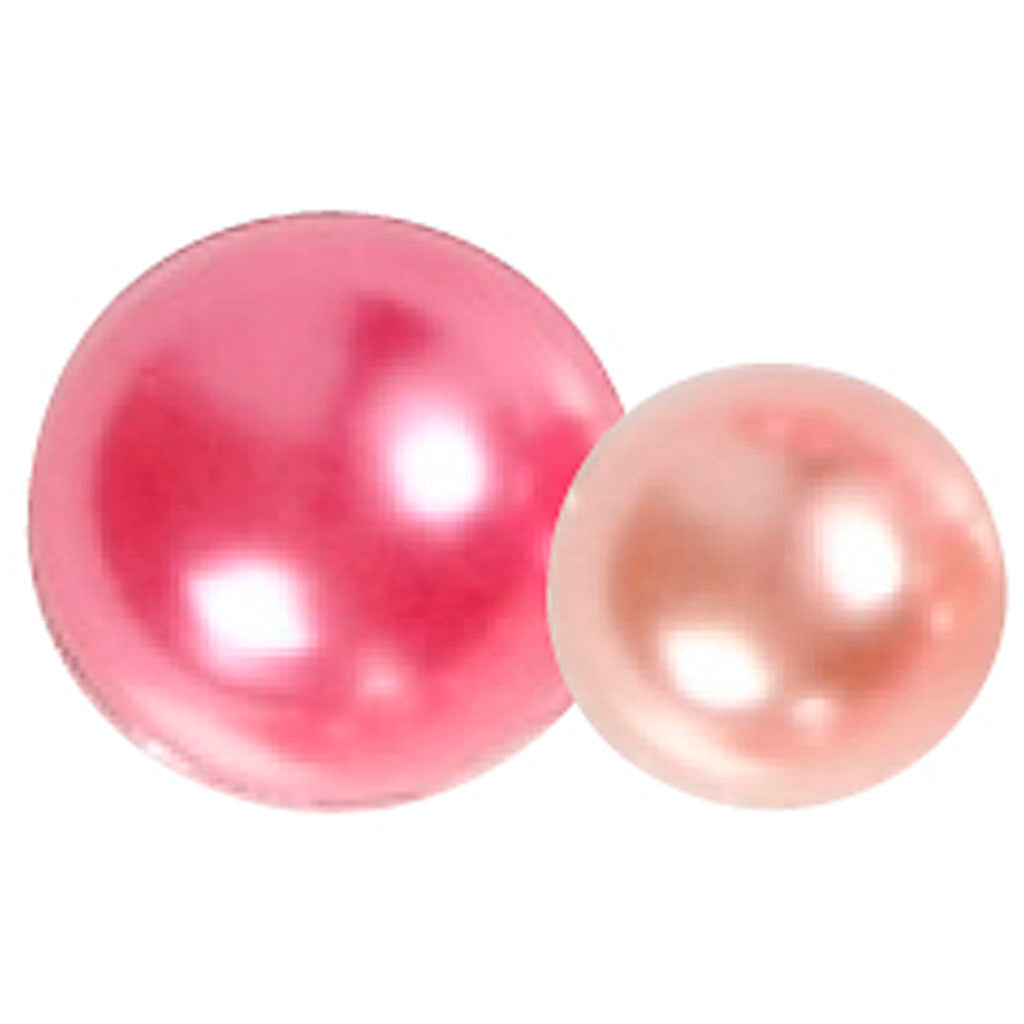 Half Sticky Pearls Pink 2-8mm, 140pcs.