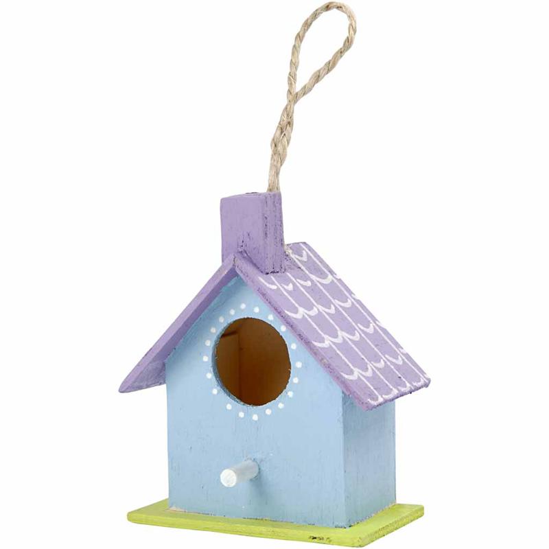 Creativ company birdhouse, h: 7 cm, 6 pieces 1 box