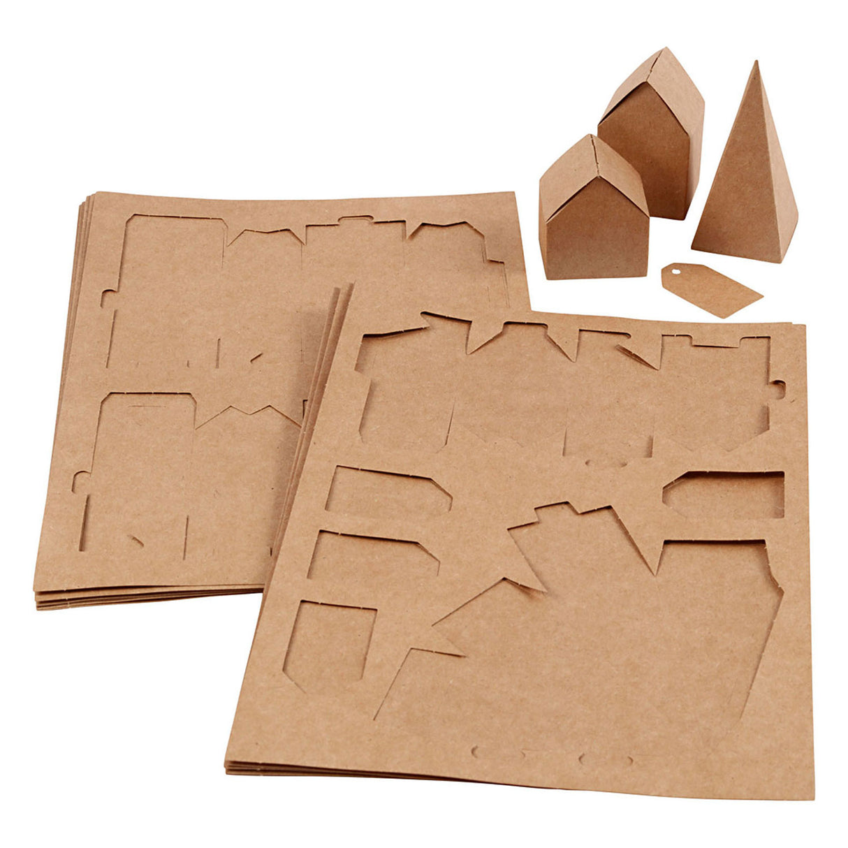 Häuser und Bäume Pappset