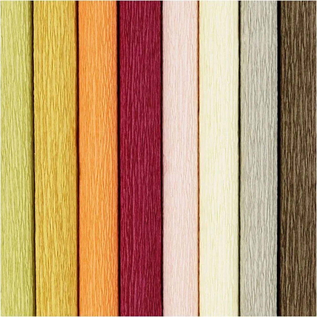 Color pastel de papel crep, 8 hojas