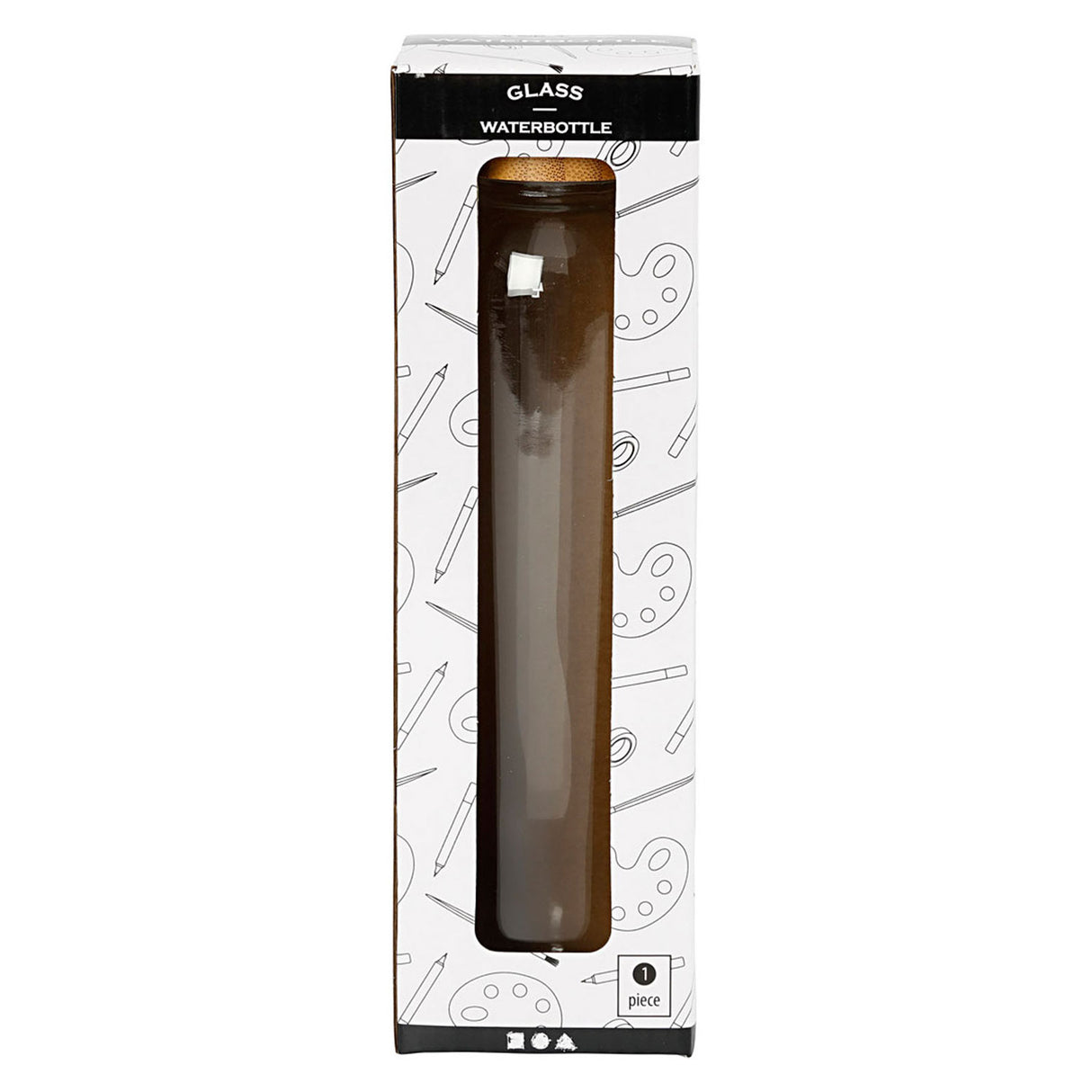 Бутилка за вода Creativ Company с бамбуков капак