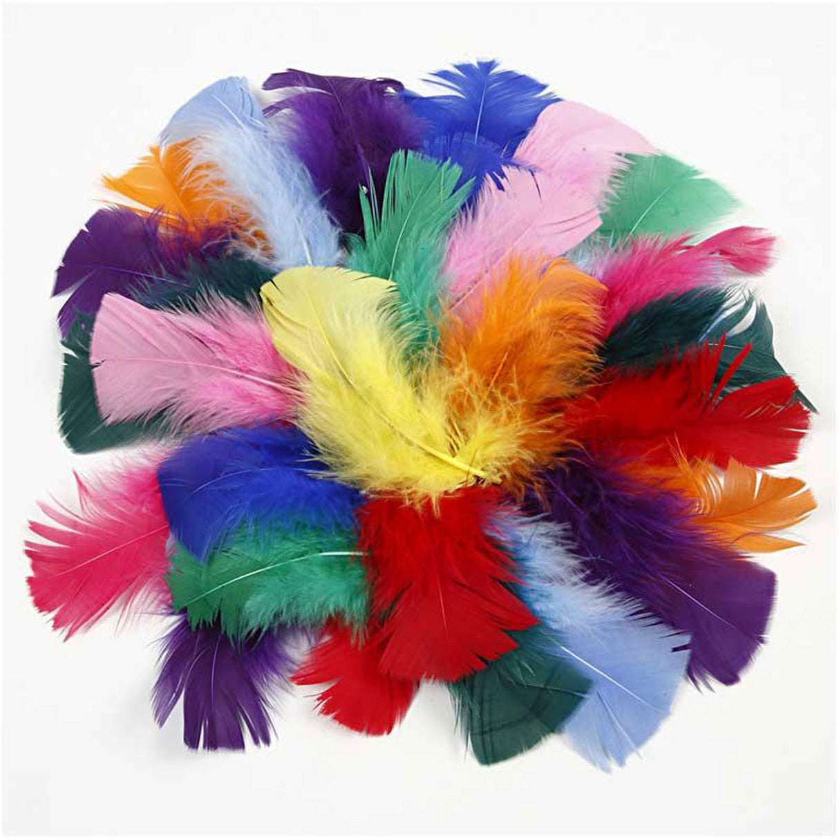 Feathers in Various Colors 7-8cm, 50gr