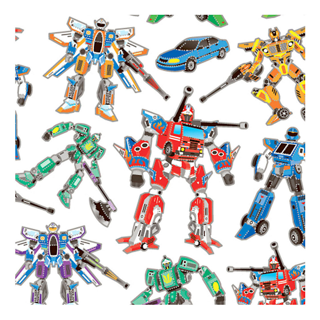 Creativ company self-adhesive stickers transformers, 1 sheet