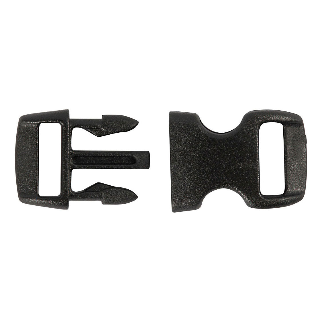 Creative company click closure, l: 29 mm, w: 15 mm, hole size 3x11 mm, black, 4 pieces in a box