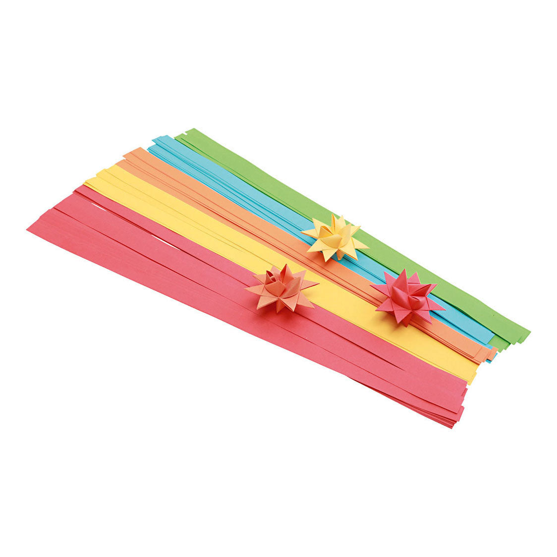 Creativ company tiras para trenzar, largo: 45 cm, fondo 6,5 cm, ancho: 15 mm, varios colores, 500 piezas 1 caja