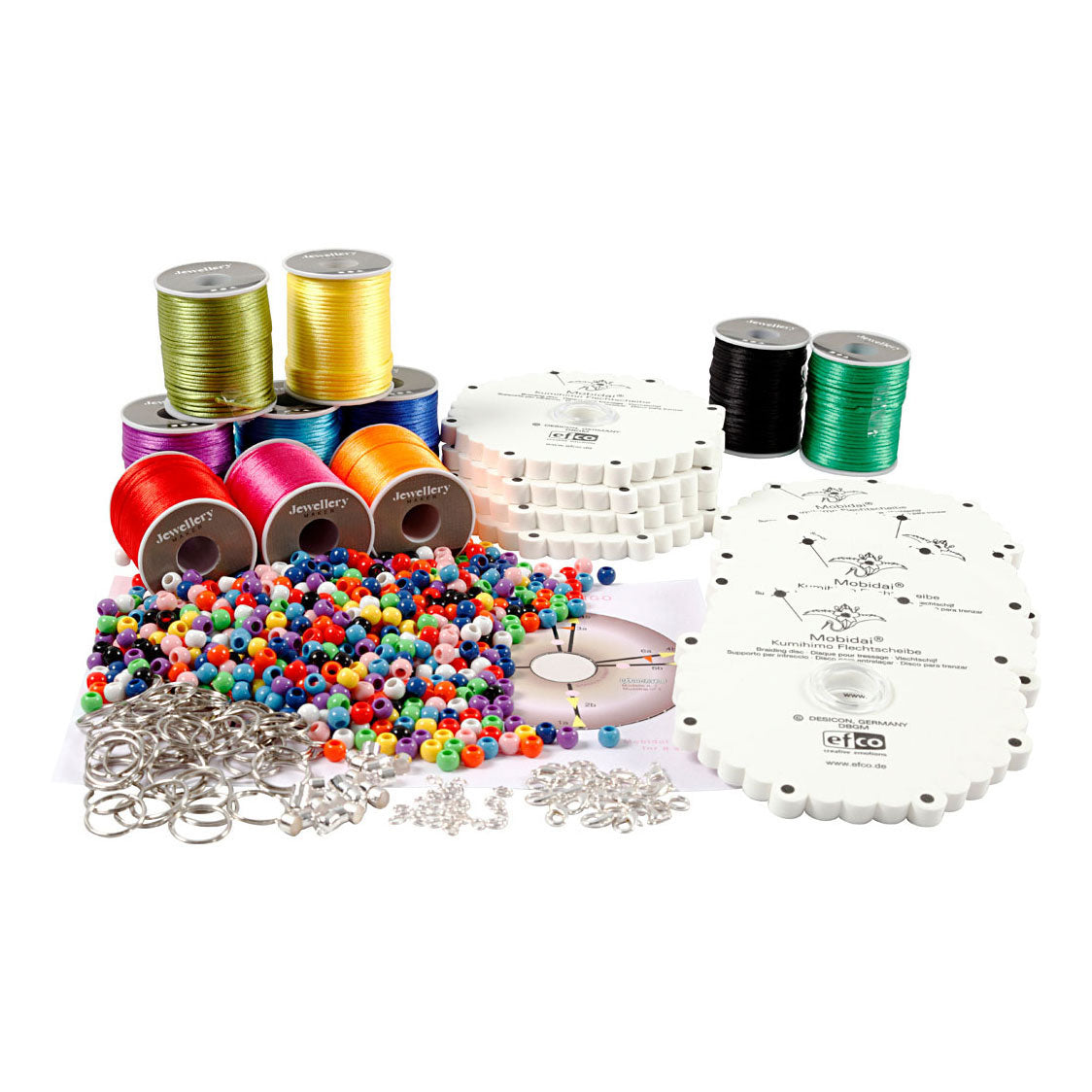 Creativ company kumihimo klasset neon kleuren