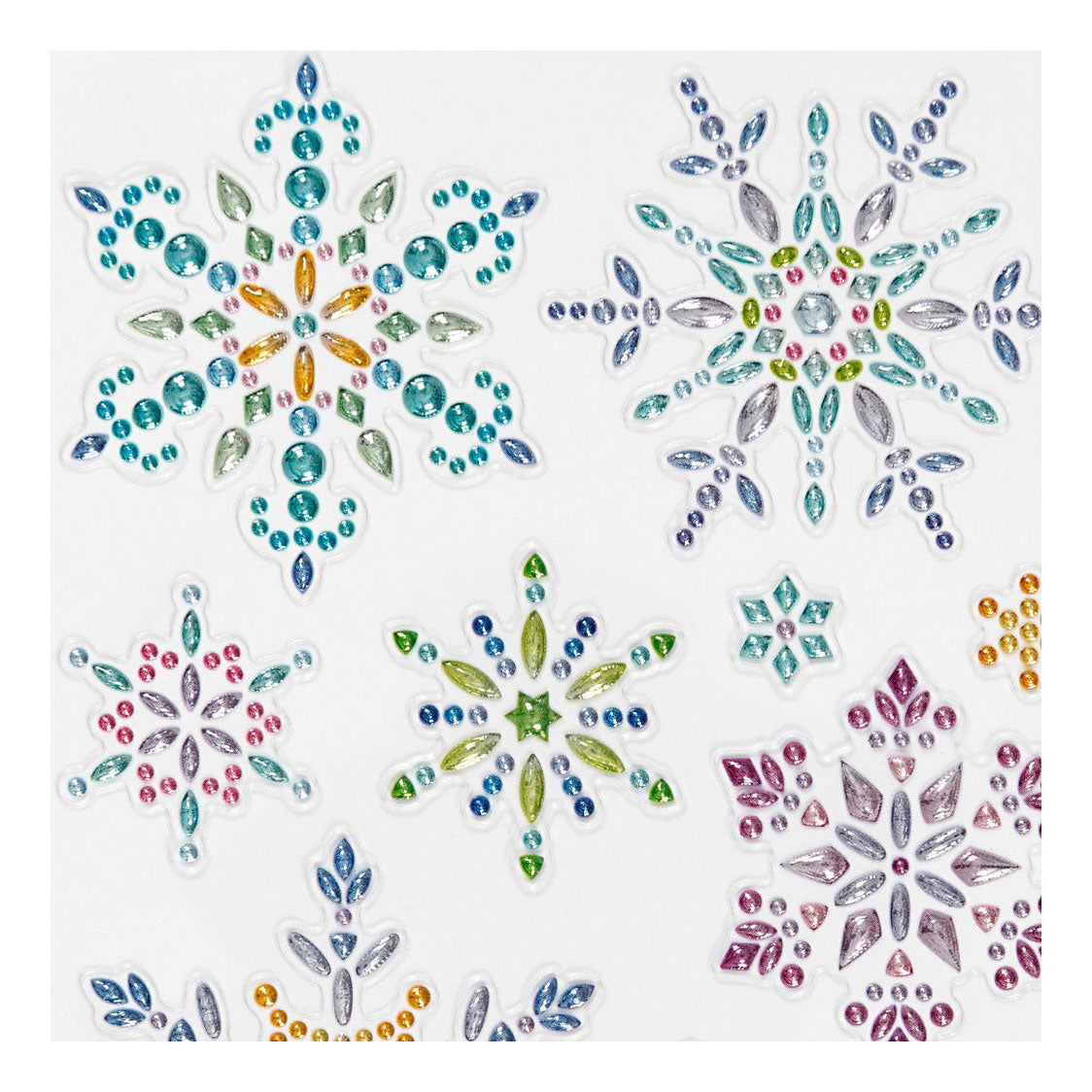 Creativ company diamond stickers, ice crystals, sheet 10x16 cm, 1 sheet