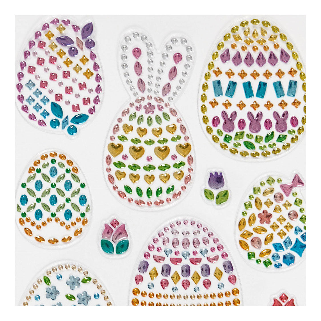 Creativ company diamond stickers, Easter eggs, sheet 10x16 cm, 1 sheet