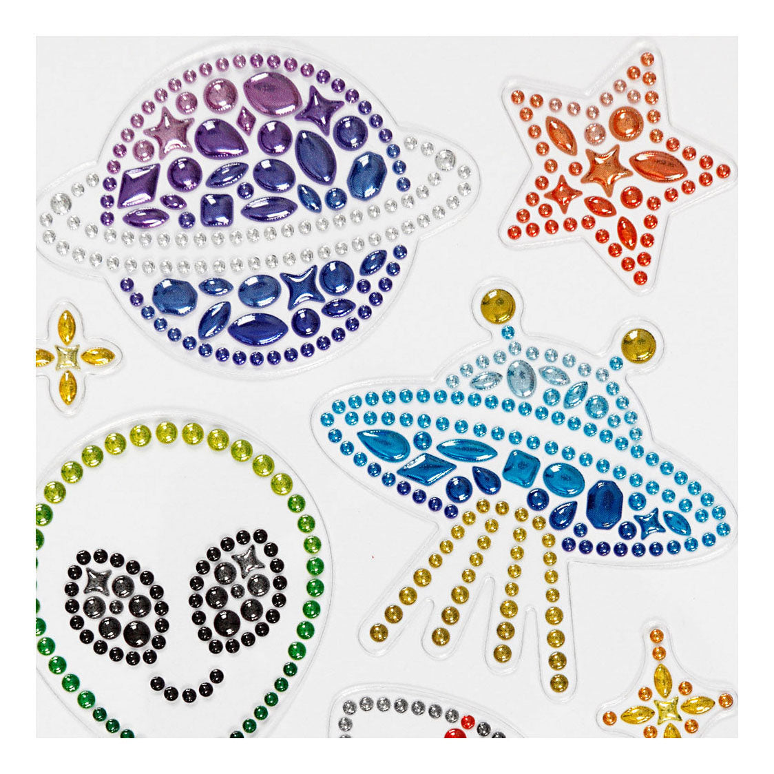 Creativ company diamond stickers, space, sheet 10x16 cm, 1 sheet