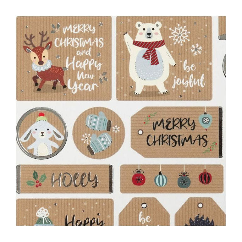 Creativ company stickers, Christmas, sheet 15x16.5 cm, 1 sheet