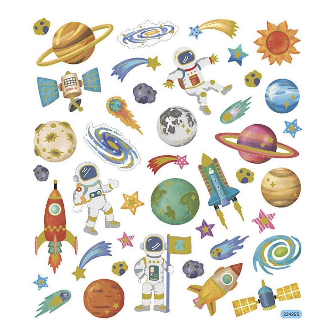 Creative Company Stickers Space Travel, 1 Sheet