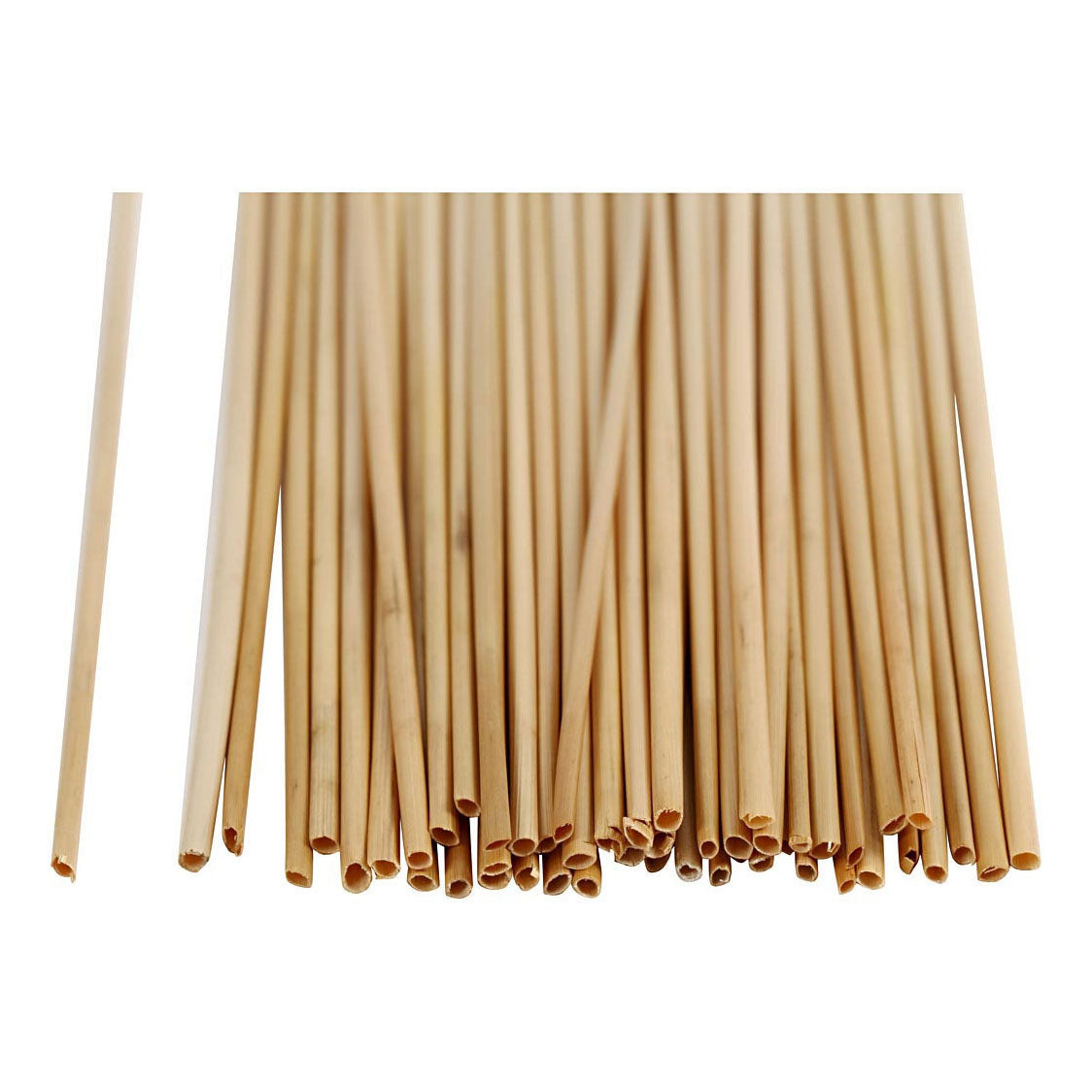 Creativ company straw, l: 22 cm, thickness 1-3 mm, 50 pieces 1 box