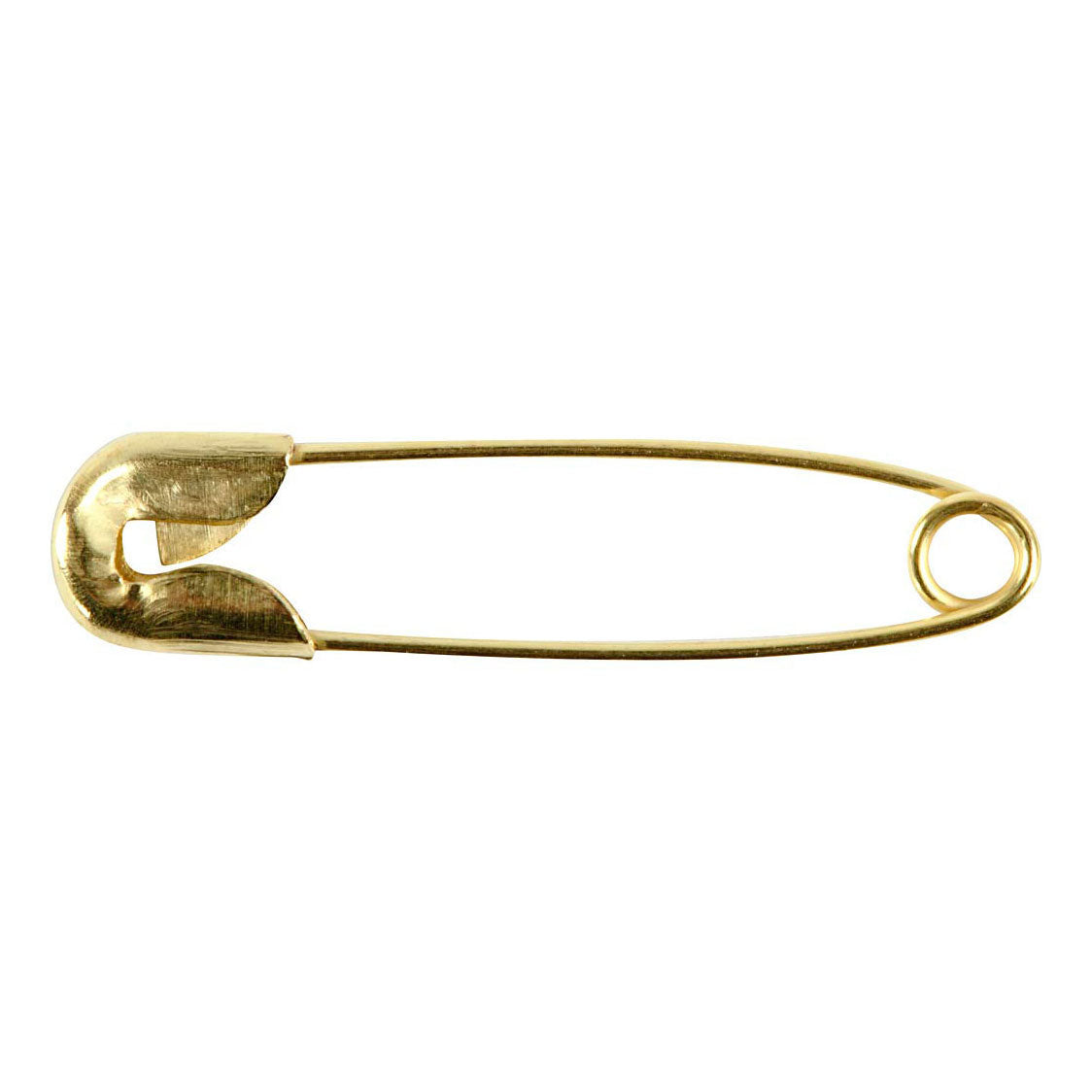 Creativ company safety pins, l: 22 mm, thickness 0.6 mm, gold, 100 pieces 1 box