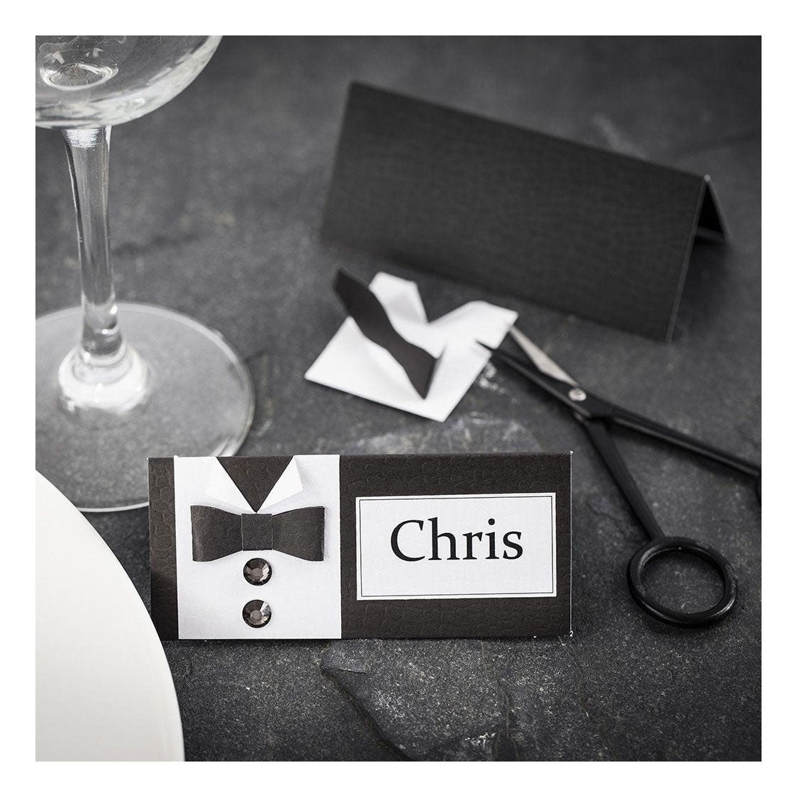 Creative company business cards, size 9x4 cm, 220 g, off-white, 20 pieces in a box