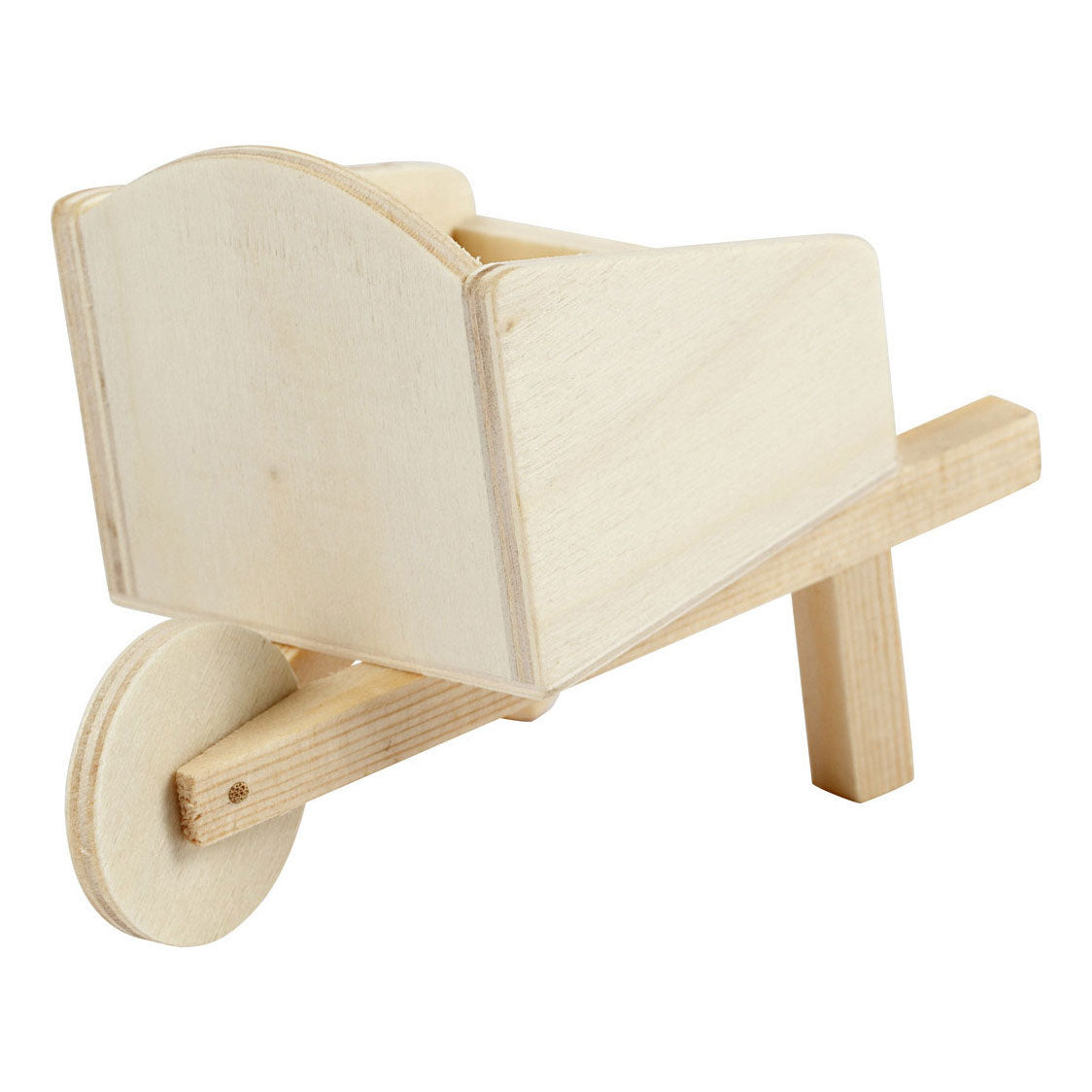 Creativ company wooden mini wheelbarrow