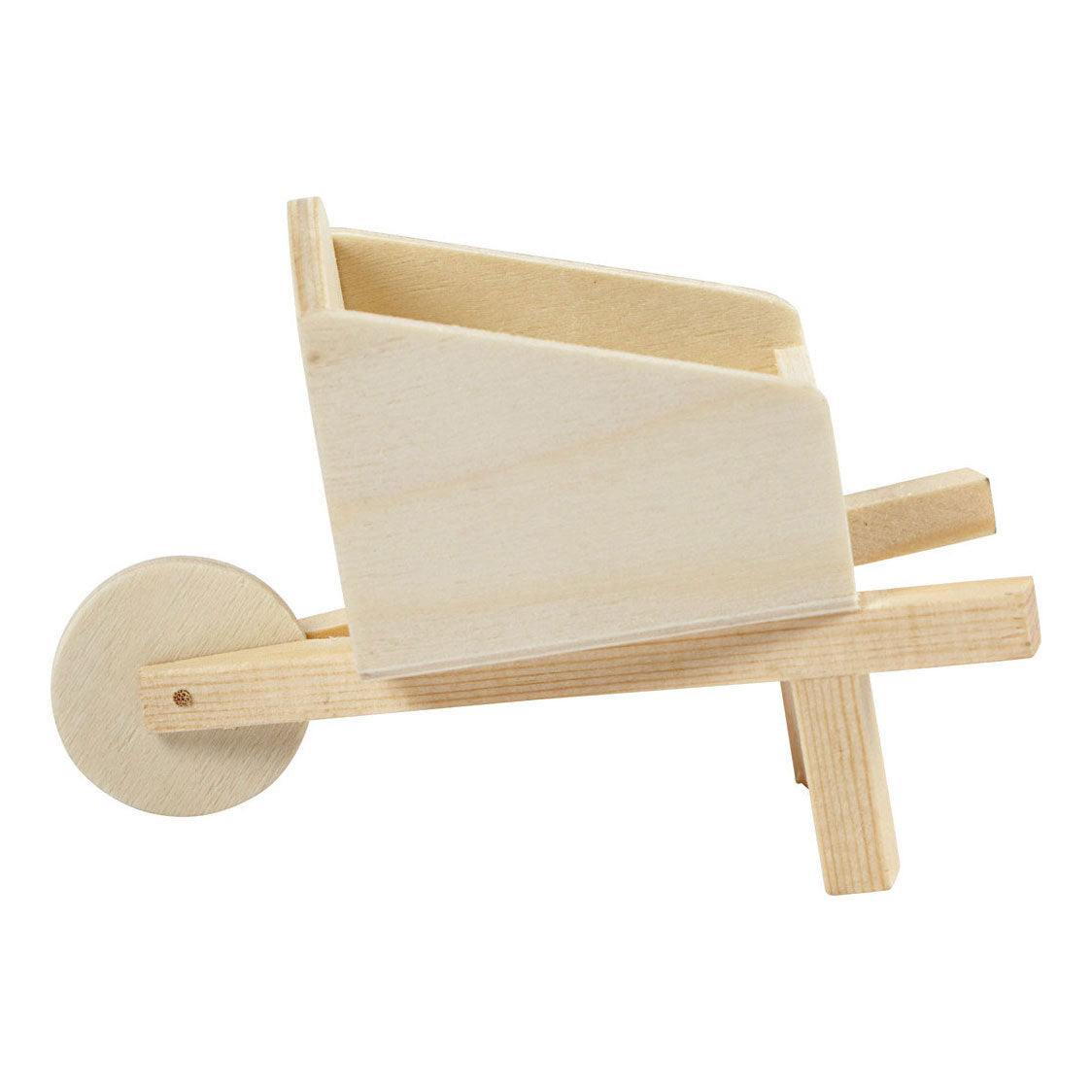 Creativ company wooden mini wheelbarrow