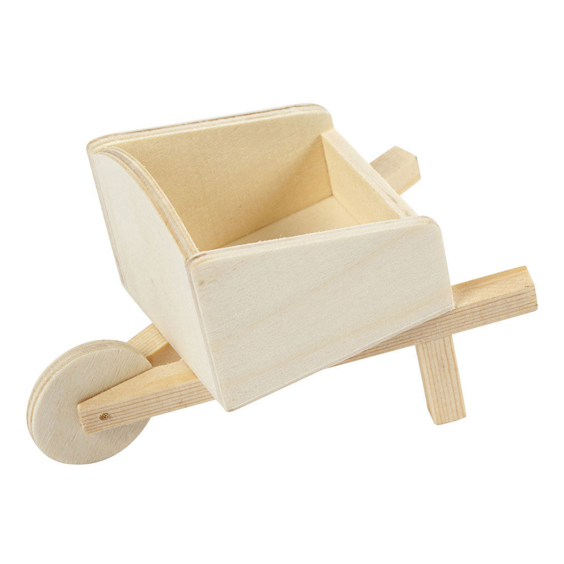 Creativ company wooden mini wheelbarrow