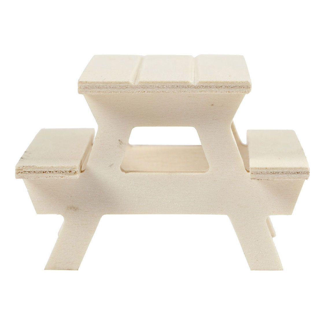 Creativ company picnic bench, h: 5.5 cm, l: 8 cm, w: 8 cm, 1 piece