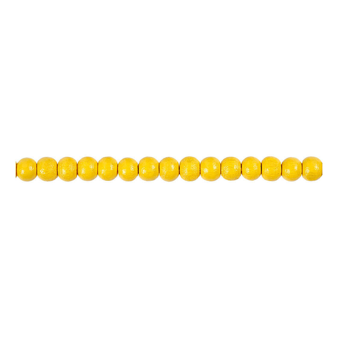 Creativ company wooden beads, d 5 mm, hole size 1.5 mm, approx. 150 pieces, yellow, 6 g 1 box