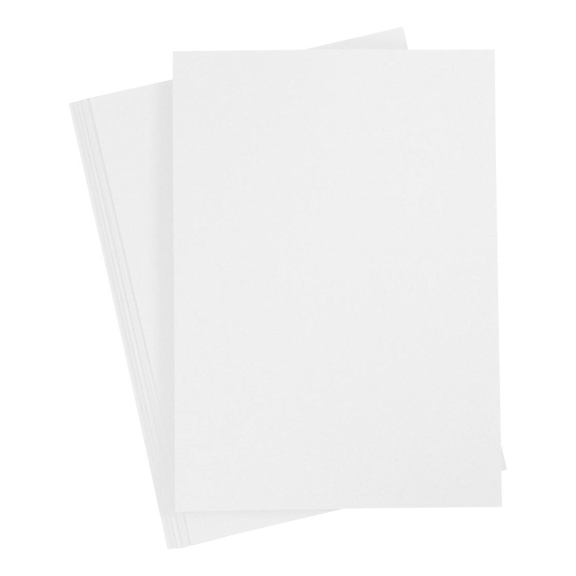Creativ Company Colored Cardboard White A4 210-220g, 10 Sheets