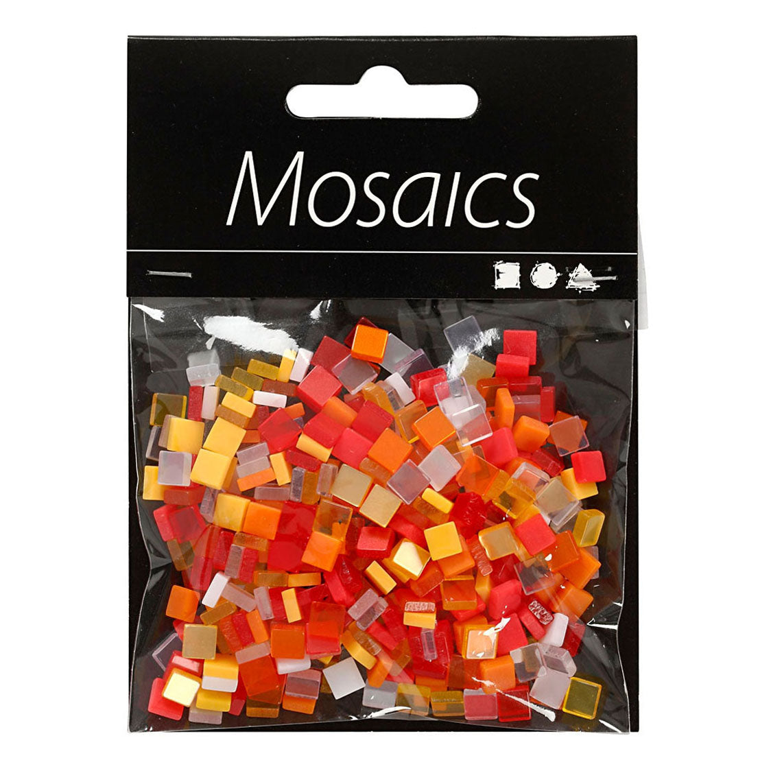 Creatoriv Company Mini Mosaic Red Orange 5x5mm, 25 gramas