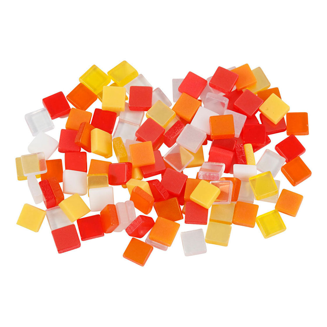 Creatoriv Company Mini Mosaic Red Orange 5x5mm, 25 gramas