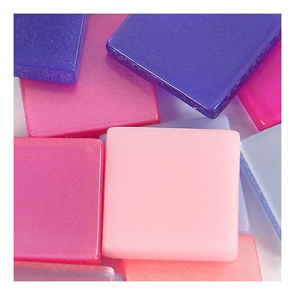 Creativ company mini mosaic, size 10x10 mm, thickness 2 mm, purple dark purple, 25 g 1 box