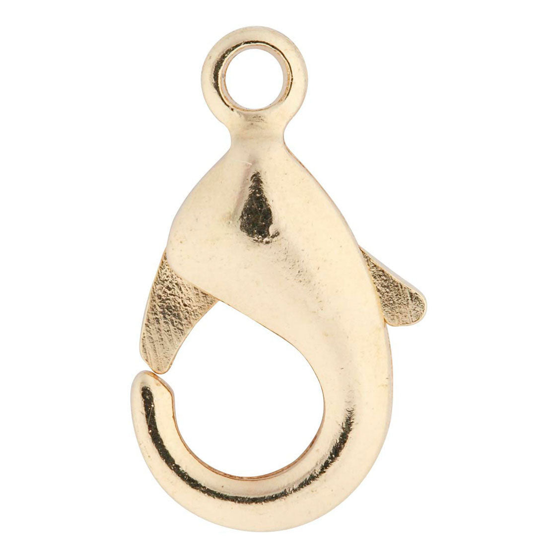 Creativ company carabiners, l: 10.1 mm, gold-plated, 5 pieces 1 box