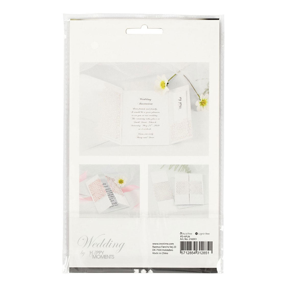 Creativ company patterned cardboard, sheet 10.5x15 cm, 200 g, white, 10 pieces 1 box