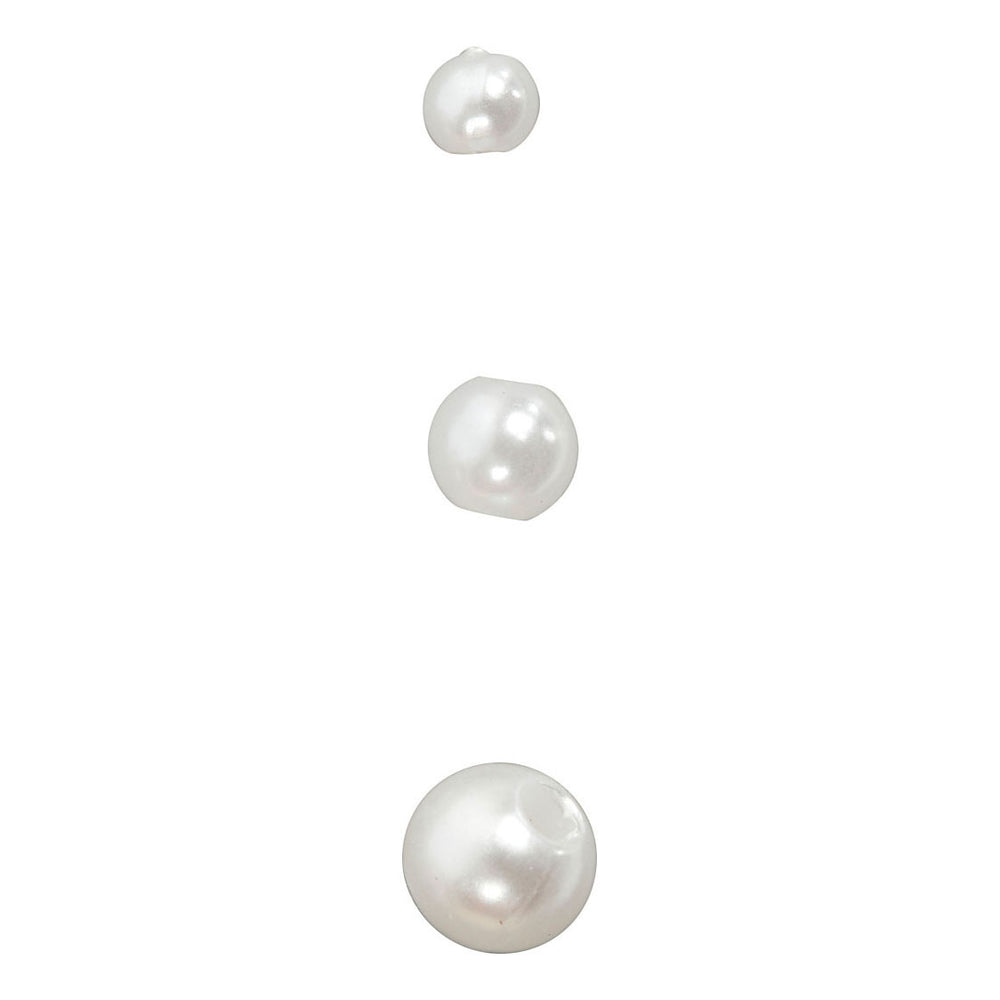 Creativ company wax beads, d 5 mm, hole size 0.7 mm, mother of pearl, 100 pieces 1 box