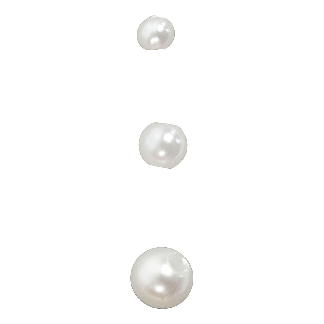 Creativ company wax beads, d 5 mm, hole size 0.7 mm, mother of pearl, 100 pieces 1 box