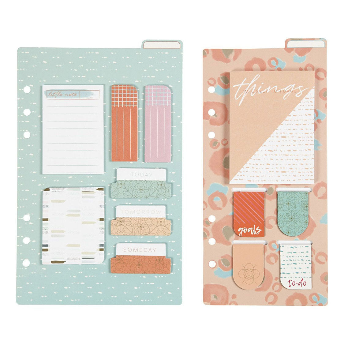 Creativ yrityksen posti- ja kirjanmerkkisetti, koko 10,3x22 + 13,8x22 cm, kulta, punainen, koralli, 2 arkkia 1 laatikko