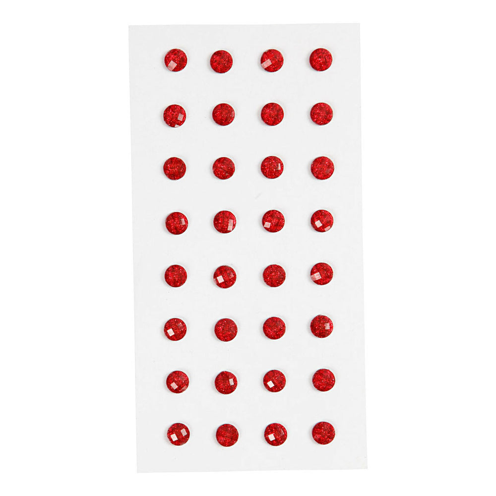 Creativ company rhinestones red, 32 pcs.