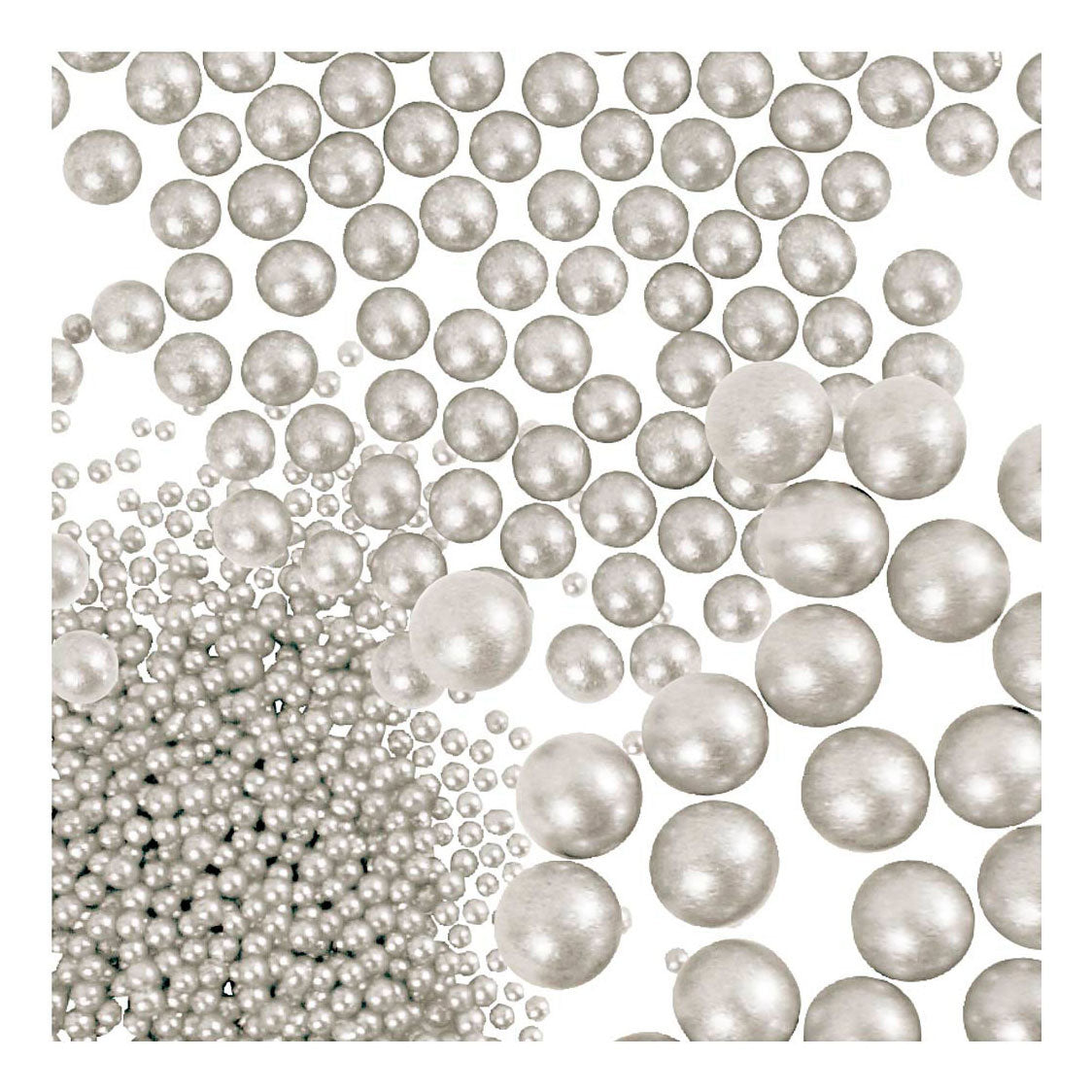 Creativ Company Mini Stone Divers of Glass Pearl Powling, 3x45 gramov