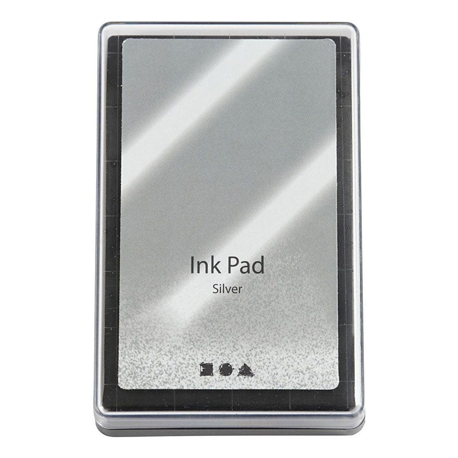 Dúch stampa cuideachta Creativ, h: 2 cm, méid 9x6 cm, airgead, 1 píosa