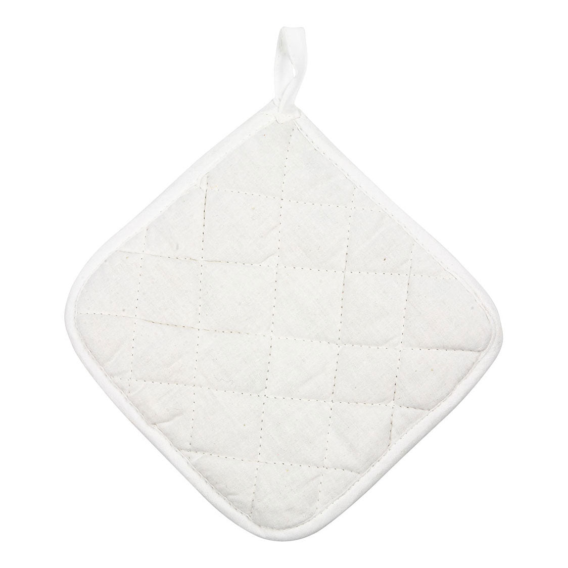 Creativ company potholders, size 20x20 cm, 145 g, white, 1 pair