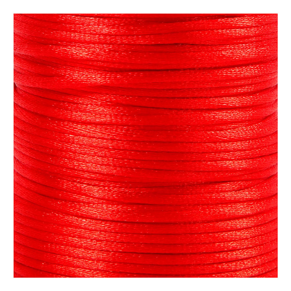Creativ company satin cord, thickness 2 mm, red, 50 m 1 roll
