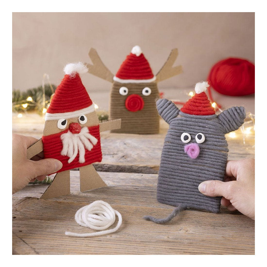 Creativ company wool yarn, length 50 m, gray, 50 g, 1 ball