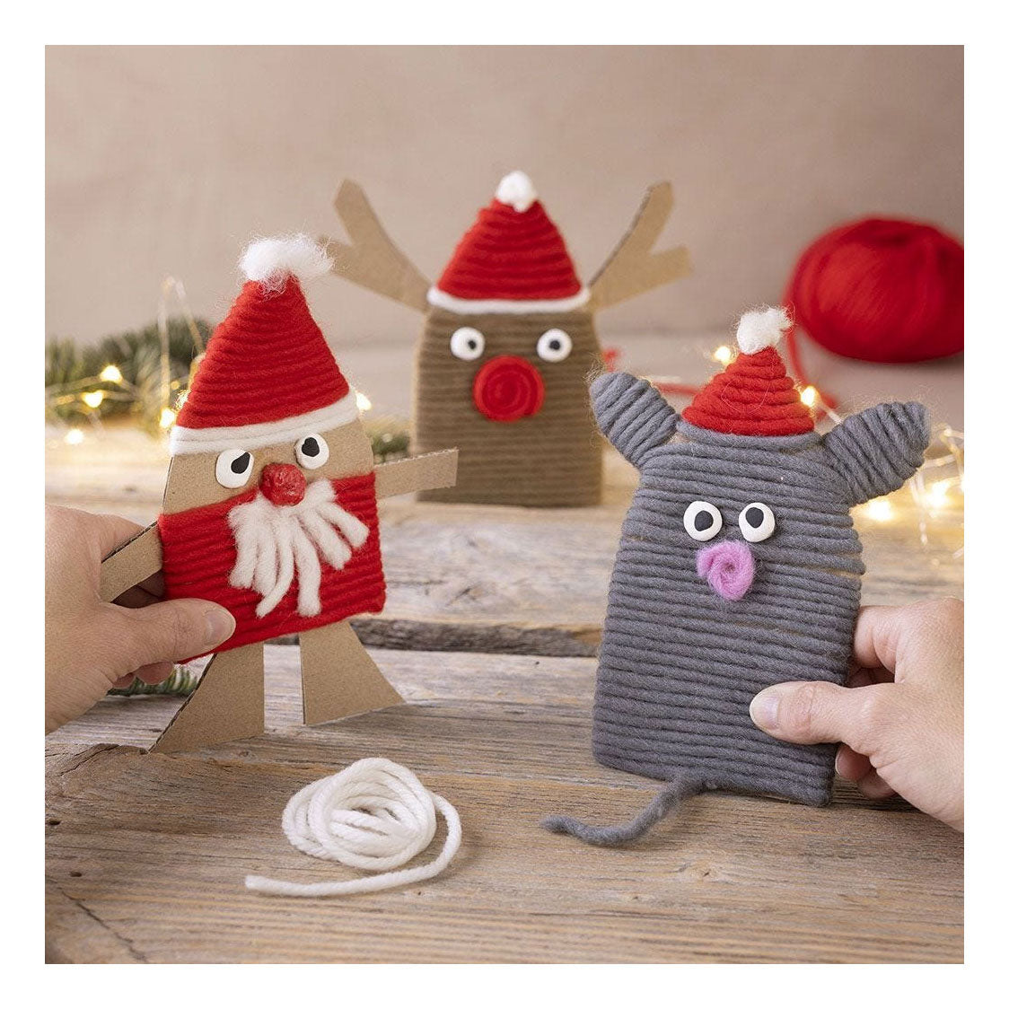 Creativ cég gyapjúfonal, l: 50 m, világosbarna, 50 g 1 golyó