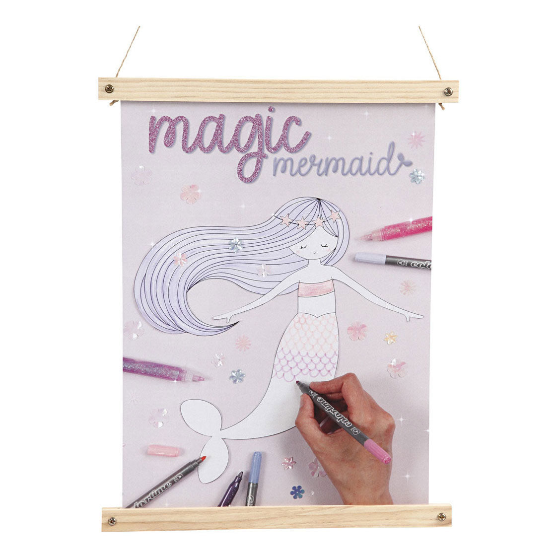 Creativ company poster hanger, h: 2 cm, d: 2.2 cm, w: 33.6 cm, 1 set