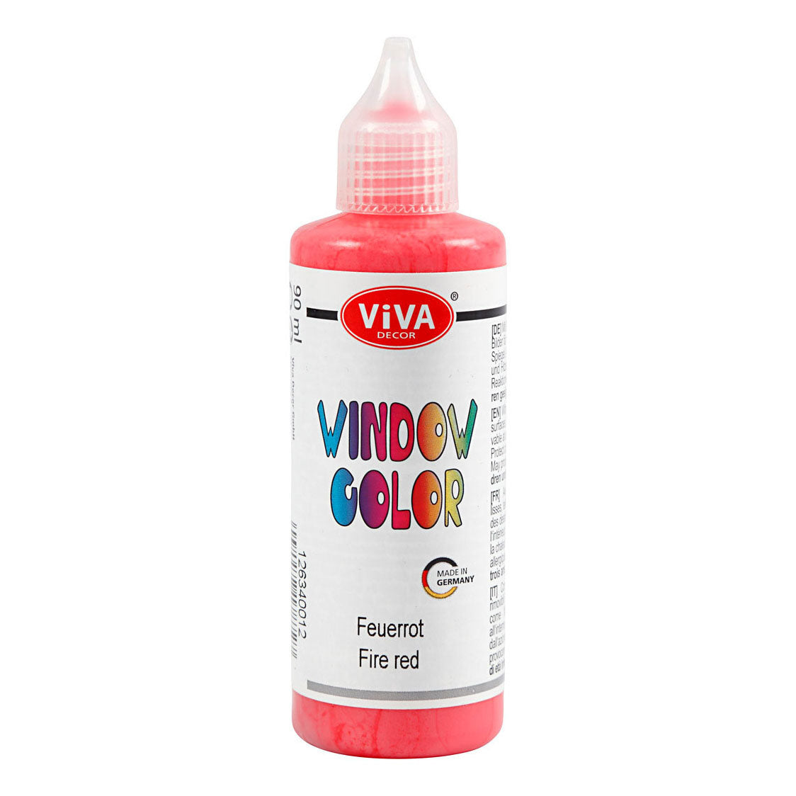 Creativ company window color sticker and glass paint - red, 90ml