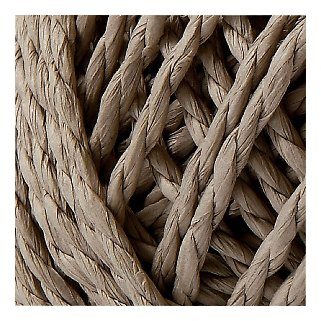 Creativ company paper yarn, thickness 2.5-3 mm, light brown, 150 g, 40 m 1 ball